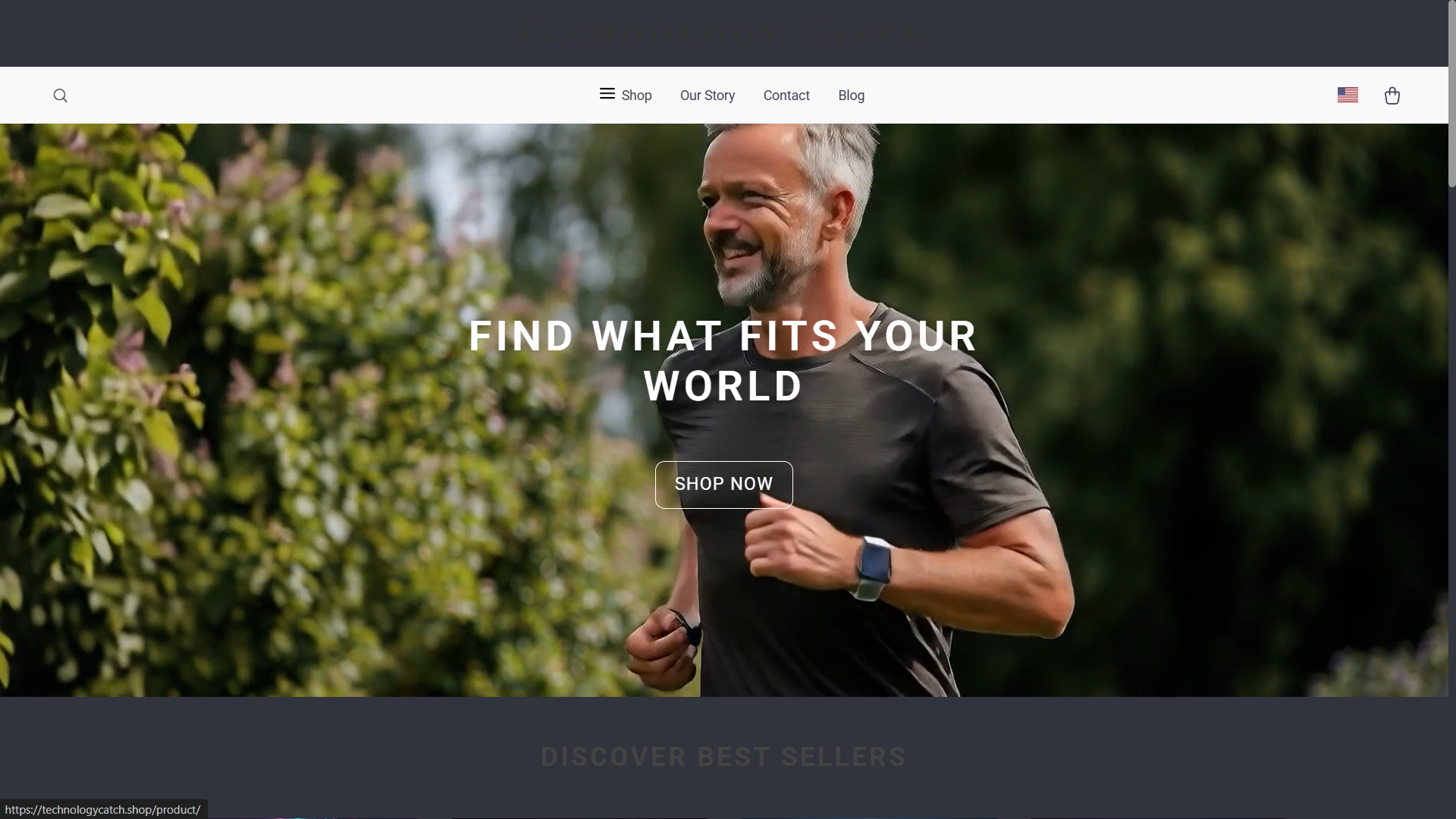 Preview of TechnologyCatch.shop — E-commerce / Custom platform